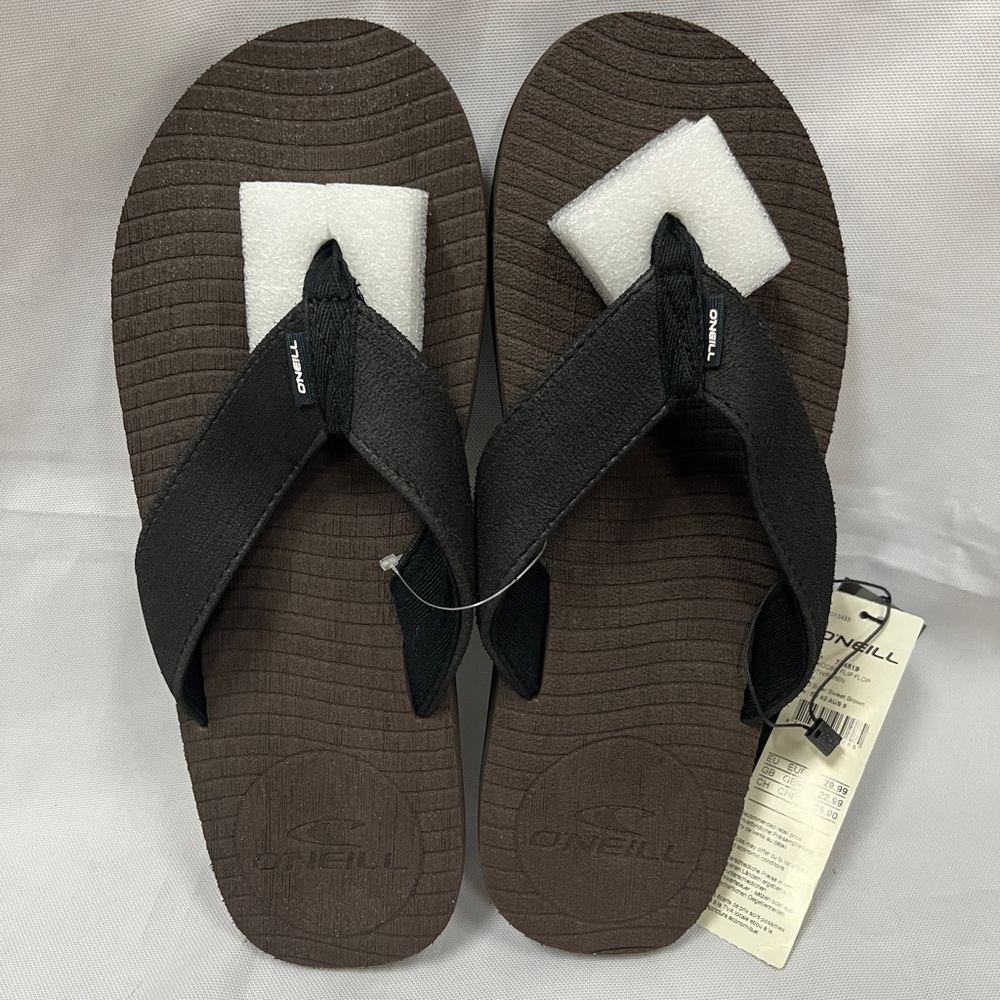 O’Neill Men’s Koosh Bitter Sweet Brown Flip Flop Sandals Size 9